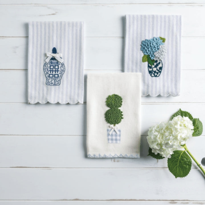 Hydrangea Topiary Tea Towel