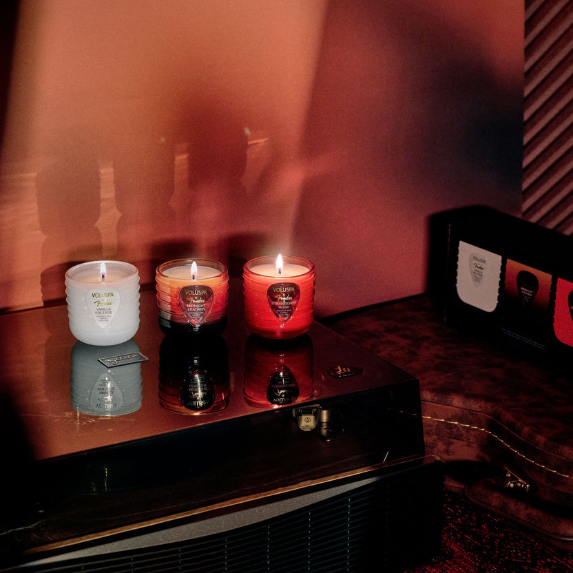 Voluspa Fender Three Chord Candle Gift Set