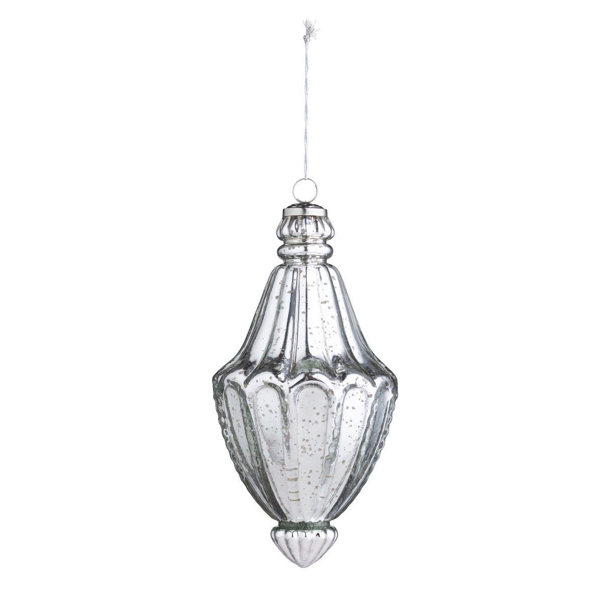 Cathedral Antique Mercury Glass Ornament 10"