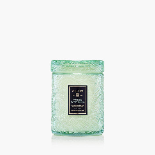 White Cypress Small Jar Candle