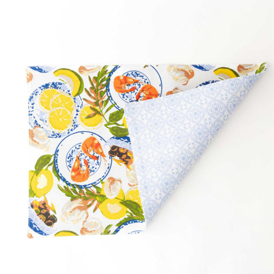 Lemon Santorini Reversible Placemat