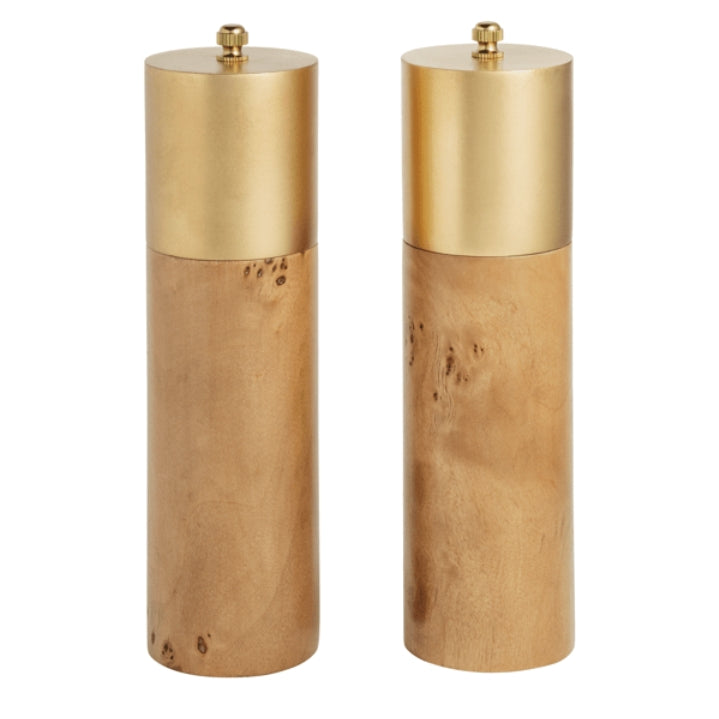 Burl Salt and Pepper Grinders