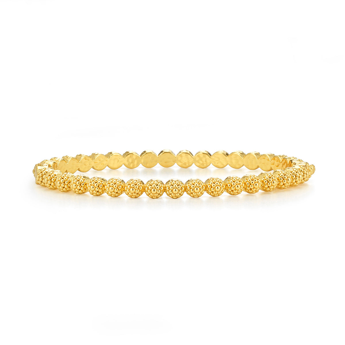 Berry Eternity Petite Hinged Bangle, S/M - Gold