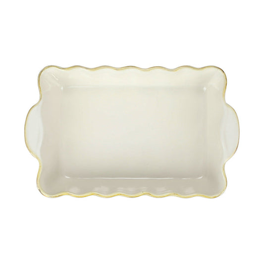 Italian Bakers White Medium Rectangular Baker