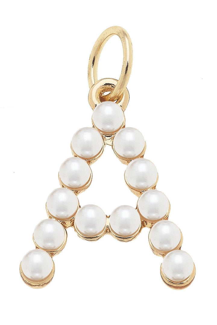 Pearl Studded Charm Initials