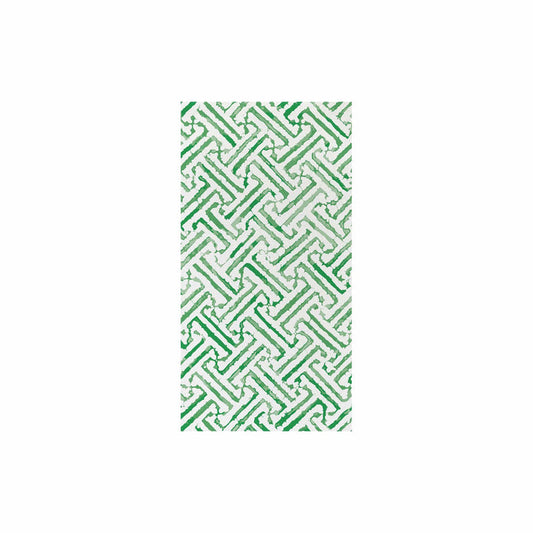 Papersoft Napkins Greek Key Green Guest Towels
