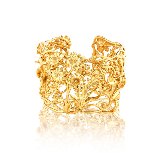 Meadow Wildflower Cuff Gold