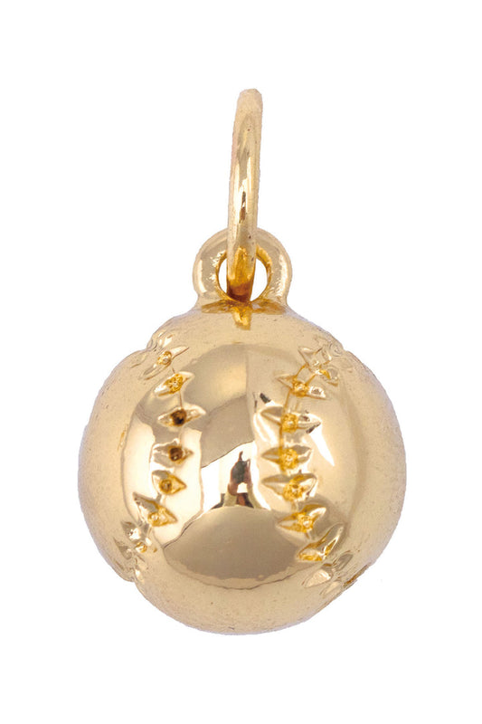 Golden Baseball Charm