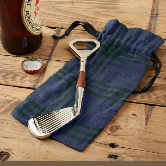 Golf Club Bottle Opener with Gift Pouch