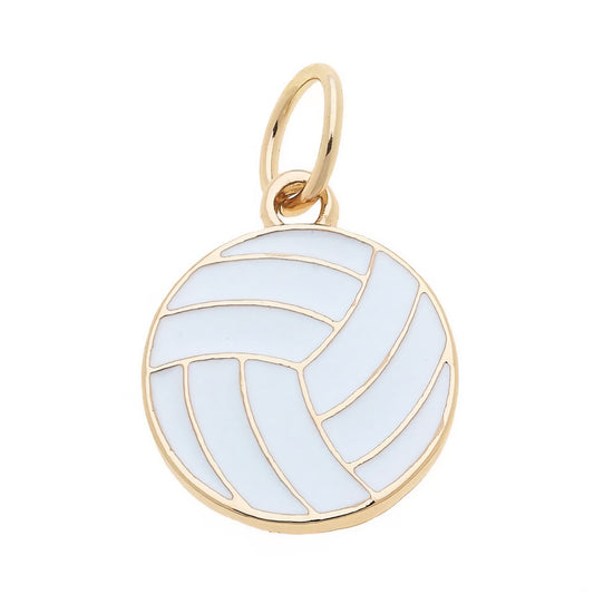 Volleyball Enamel Charm