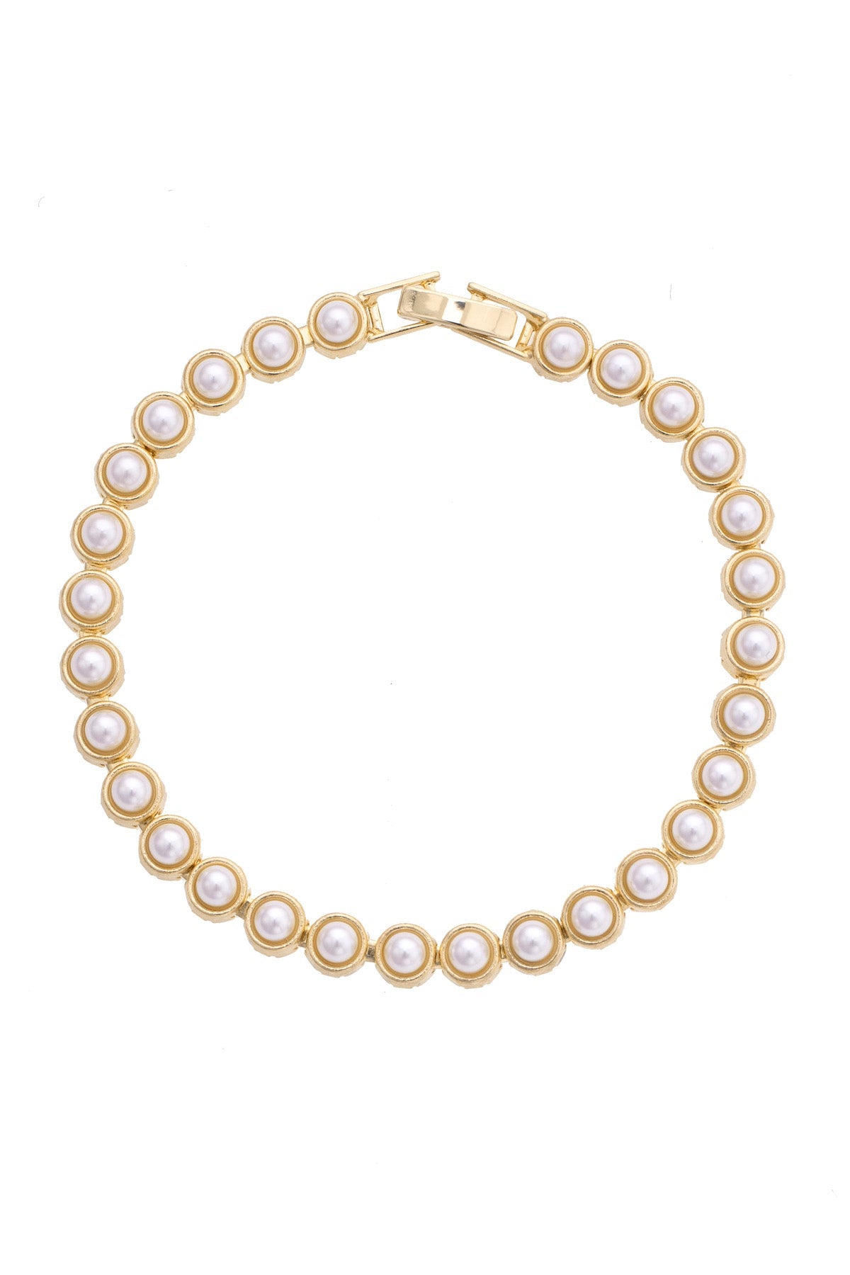 Ivy Pearl Linked Bracelet in Ivory