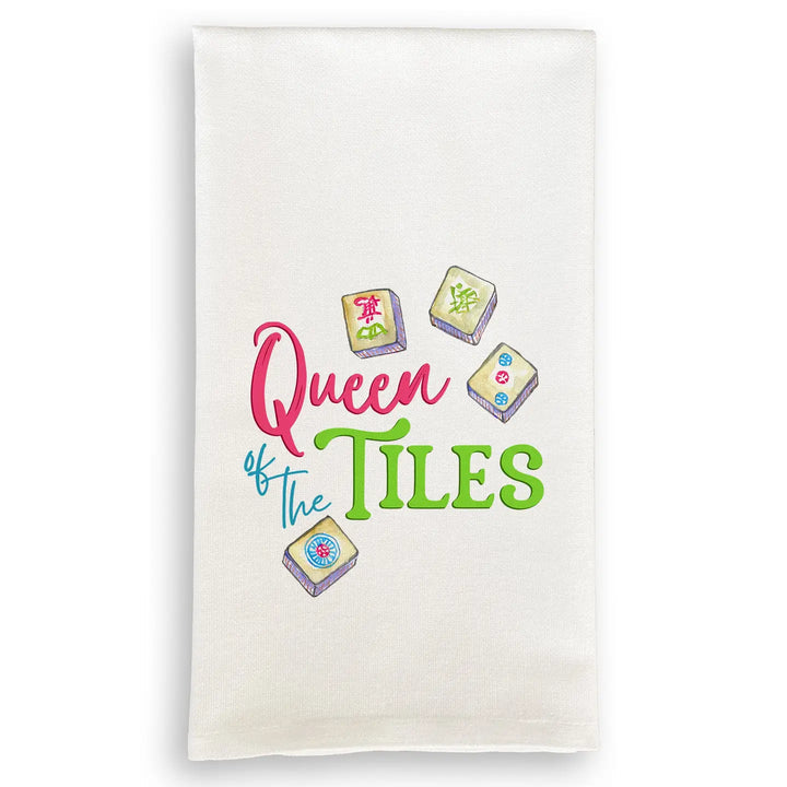 Queen of the Tiles Dish Towel