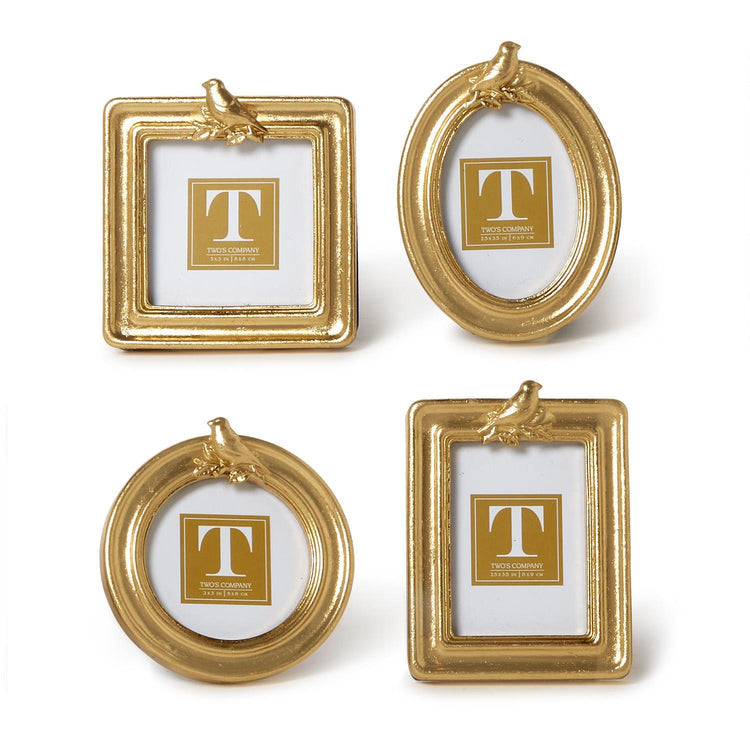 Gold Bird Mini Photo Frames
