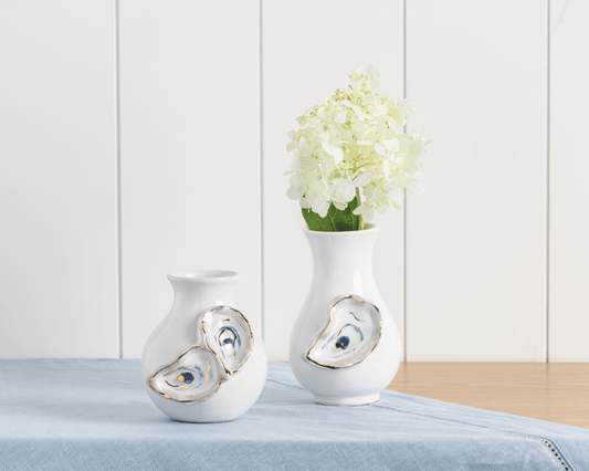 Large Oyster Shell Bud Vase