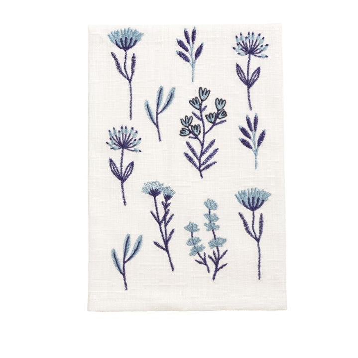 All Over Blue Flower Towel