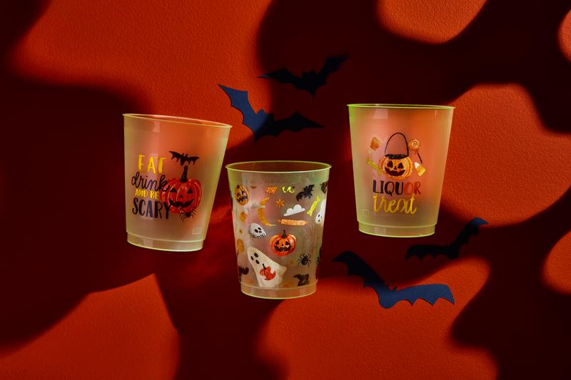 Halloween Pattern Glow Party Cup