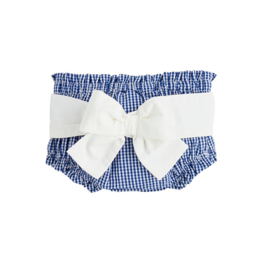 Navy Check Diaper Cover