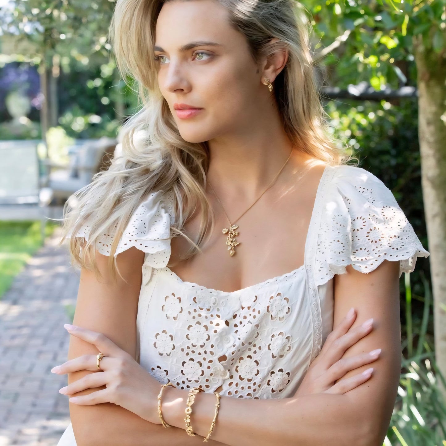 Meadow Bouquet Charm Necklace