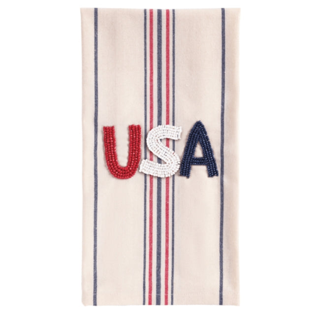 USA Beaded Americana Towel