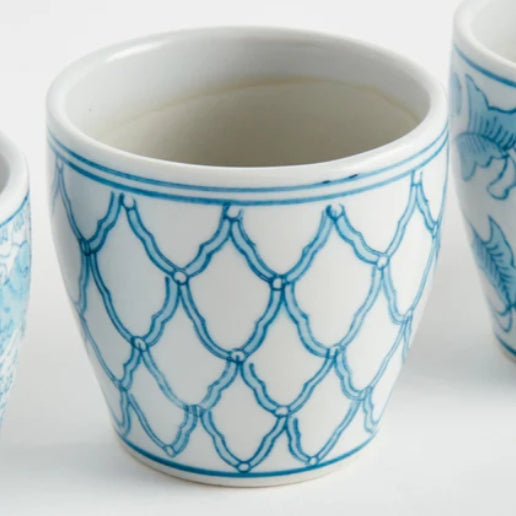 Monarch Mini Flower Pots in Light Blue