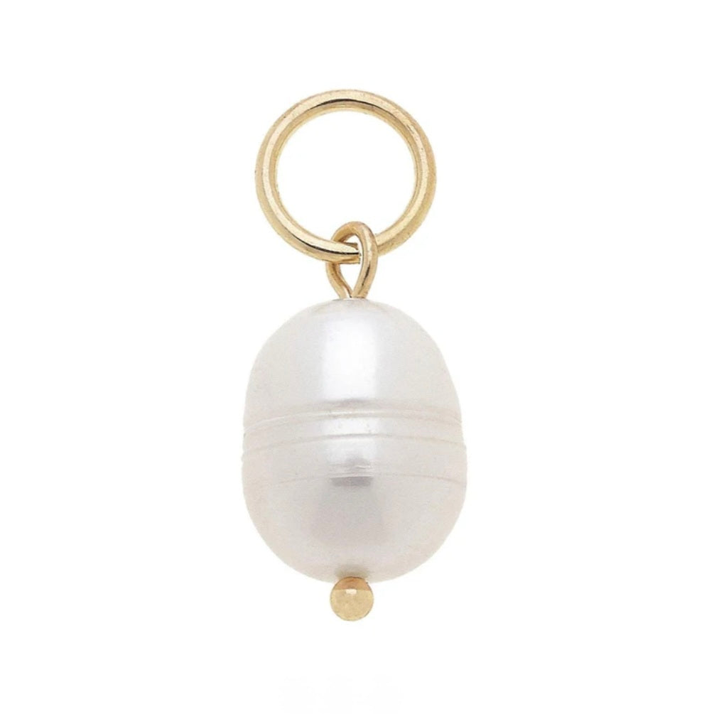 Baroque Pearl Charm in Ivory