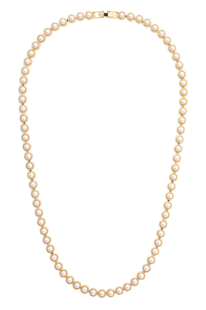 Ivy Pearl Linked Necklace in Ivory