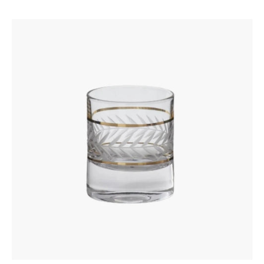 Wheat Etched Ball Drinking Glasses