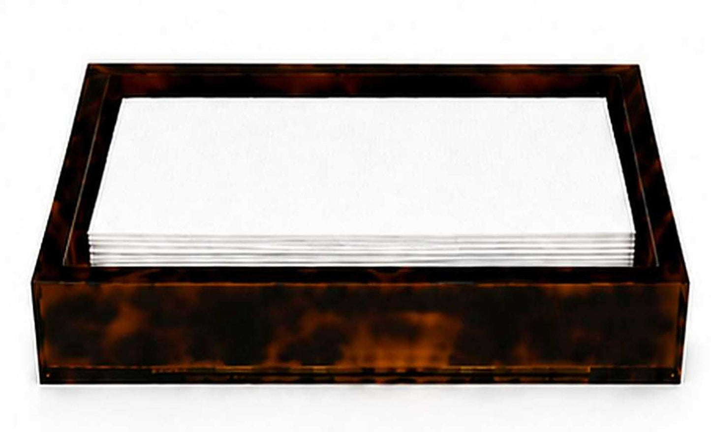 Lucite Tortoise Shell Towel Holder