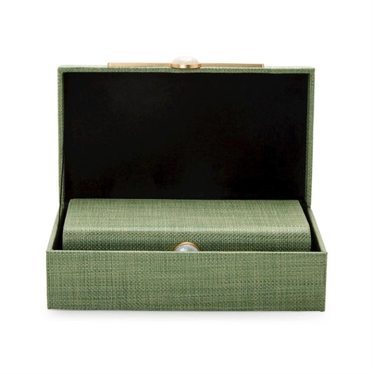 Monaco Green Faux Seagrass Boxes