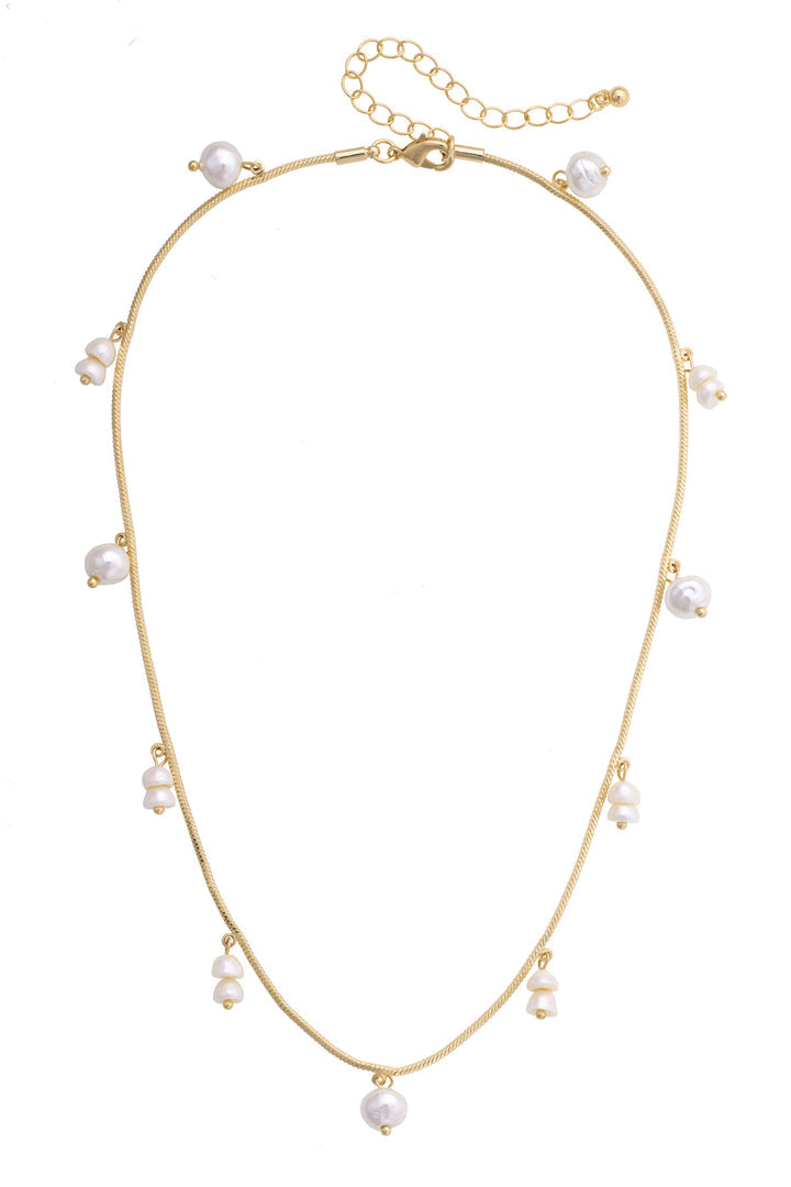 Lane Pearl Cord Drip Necklace
