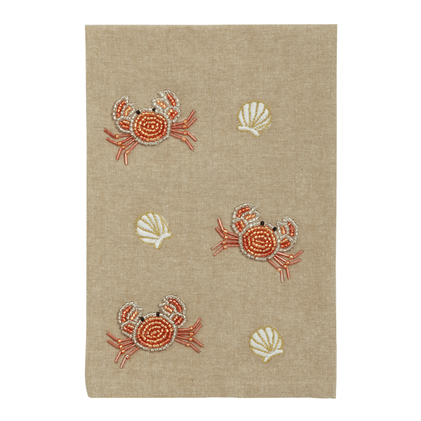 Tossed Crab Beaded Towel