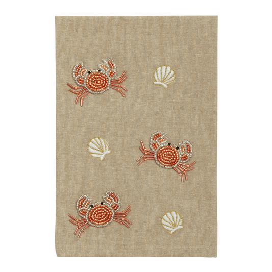 Tossed Crab Beaded Towel