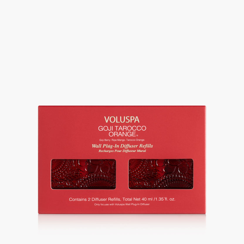 Goji Tarocco Orange Wall Plugin Twin Pack