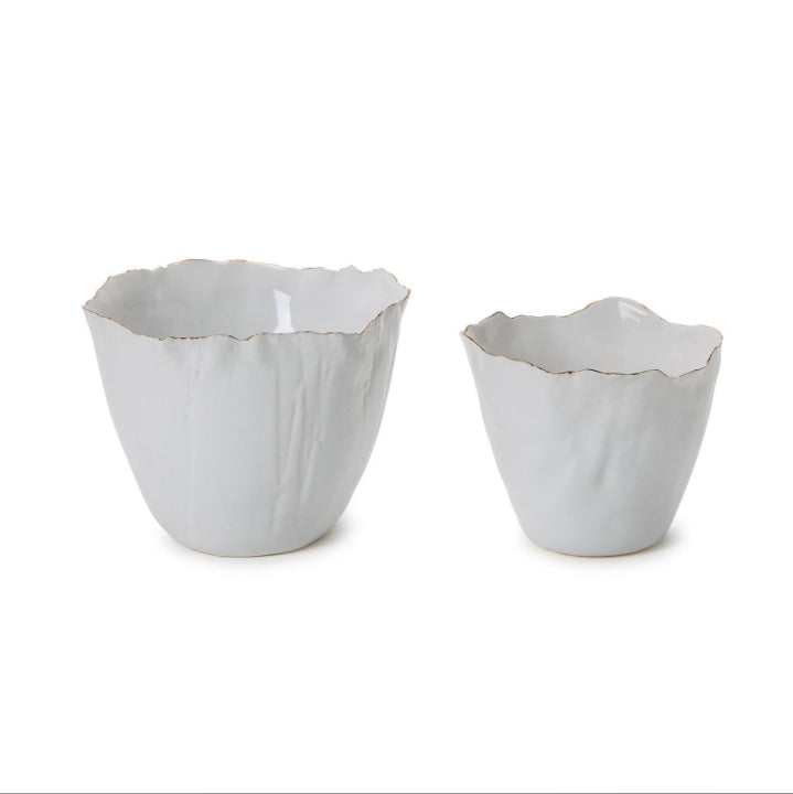 White Free Form Planter