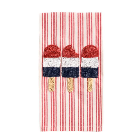 Ice Pop Beaded Americana Towel