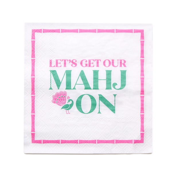 Mahj On Cocktail Napkins
