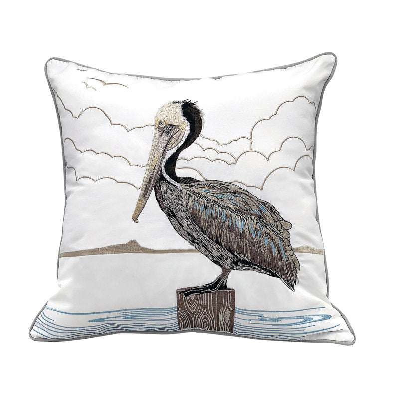 Brown Pelican Pillow