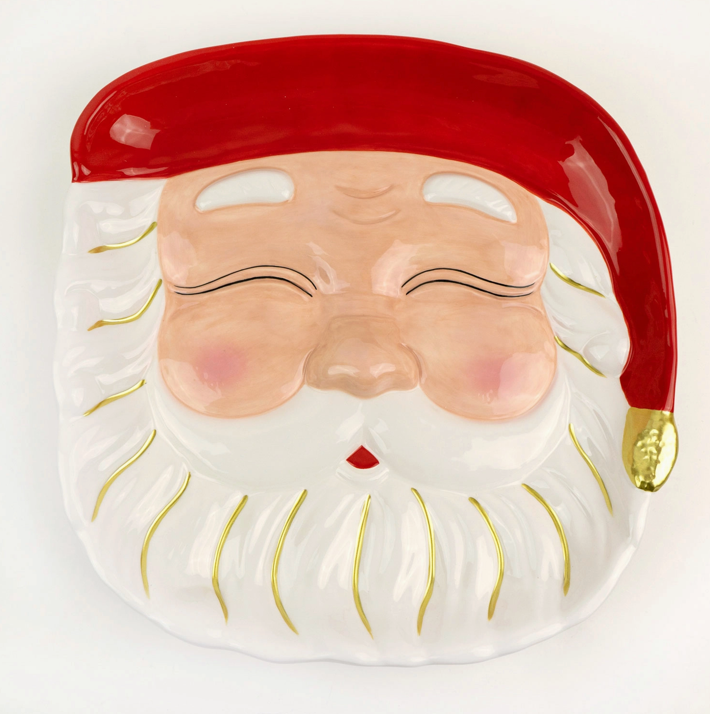 Red Santa Platter