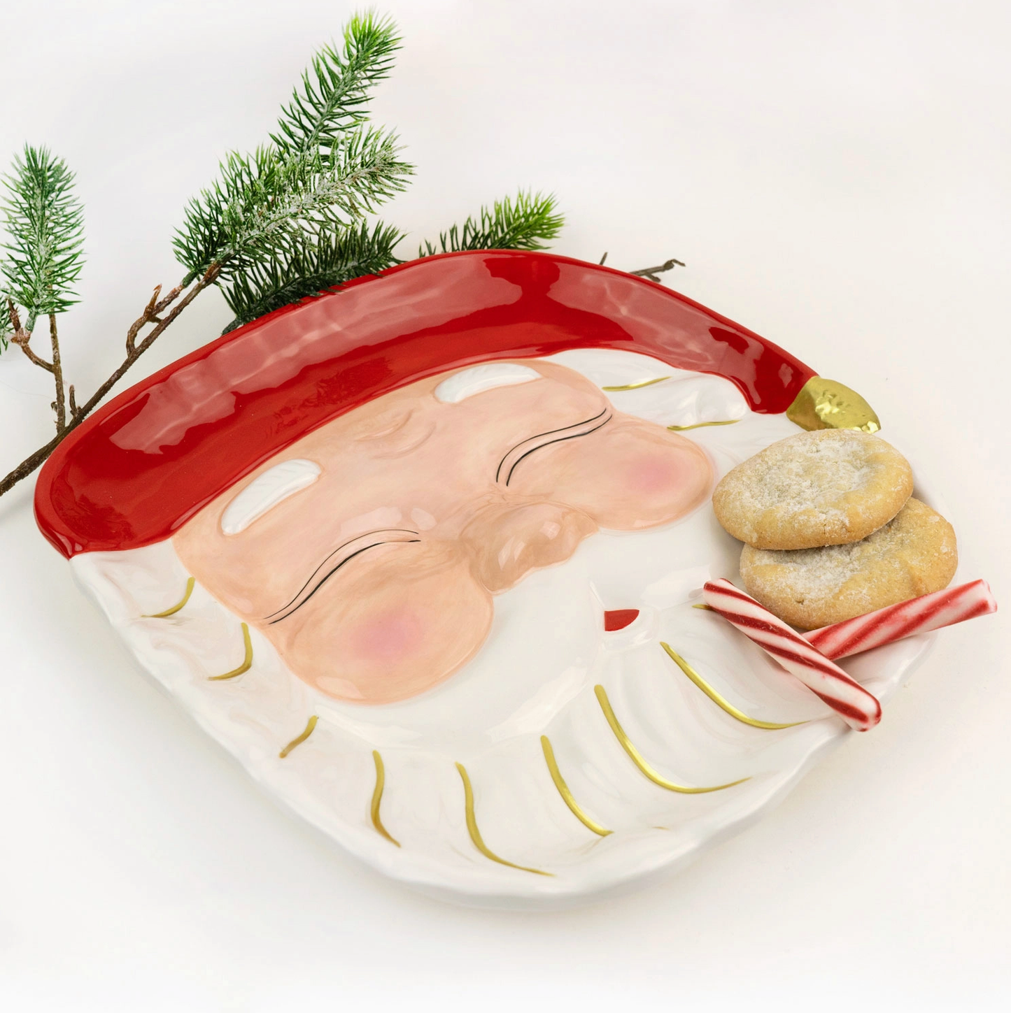 Red Santa Platter