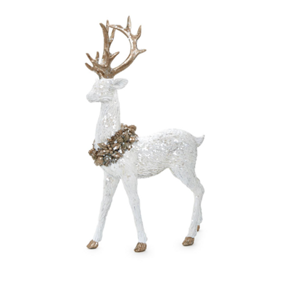 White Glitter Deer