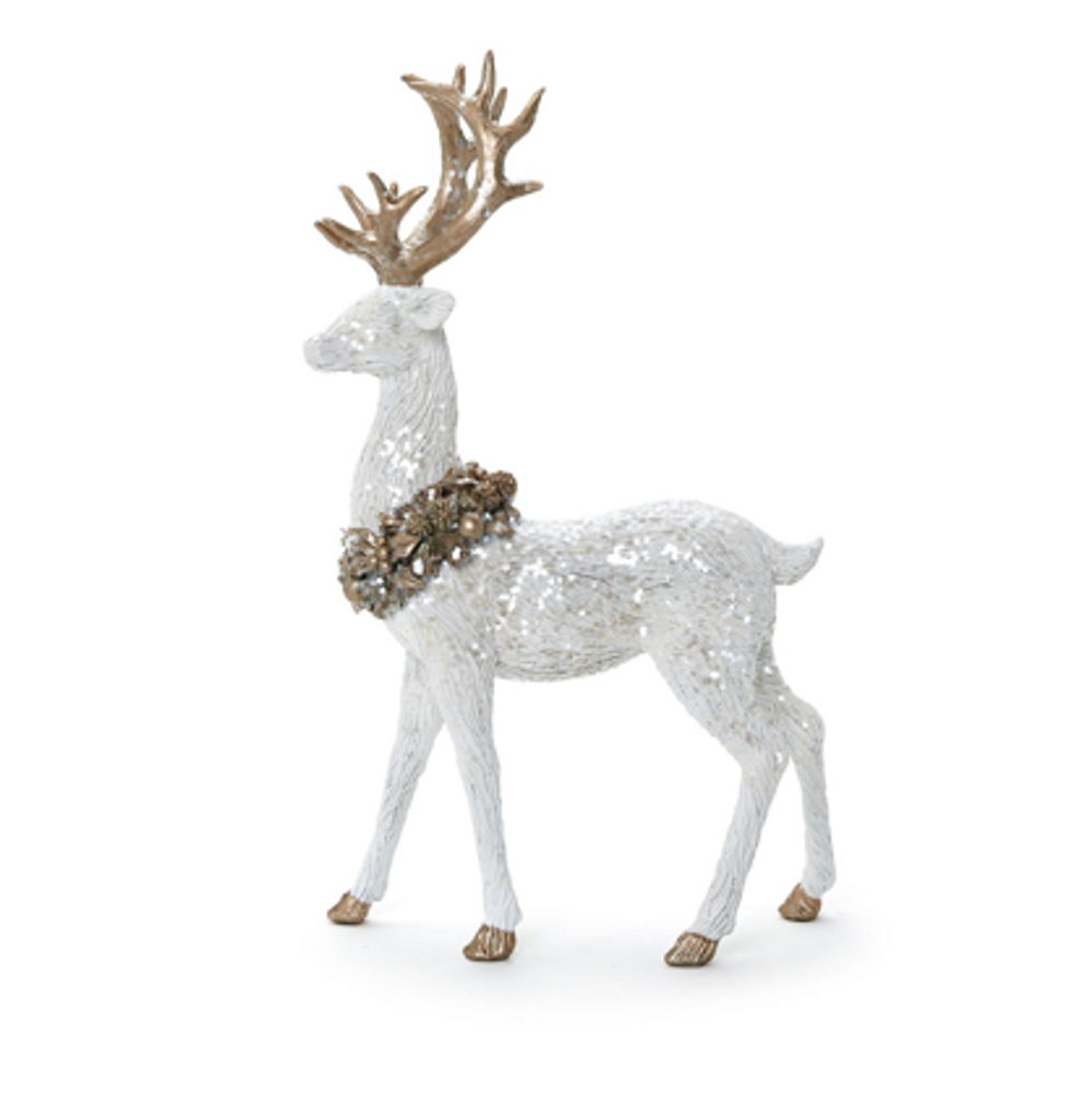 White Glitter Deer