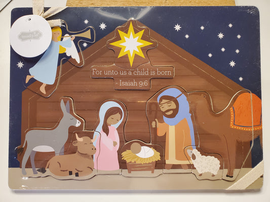 Wood Nativity Puzzle