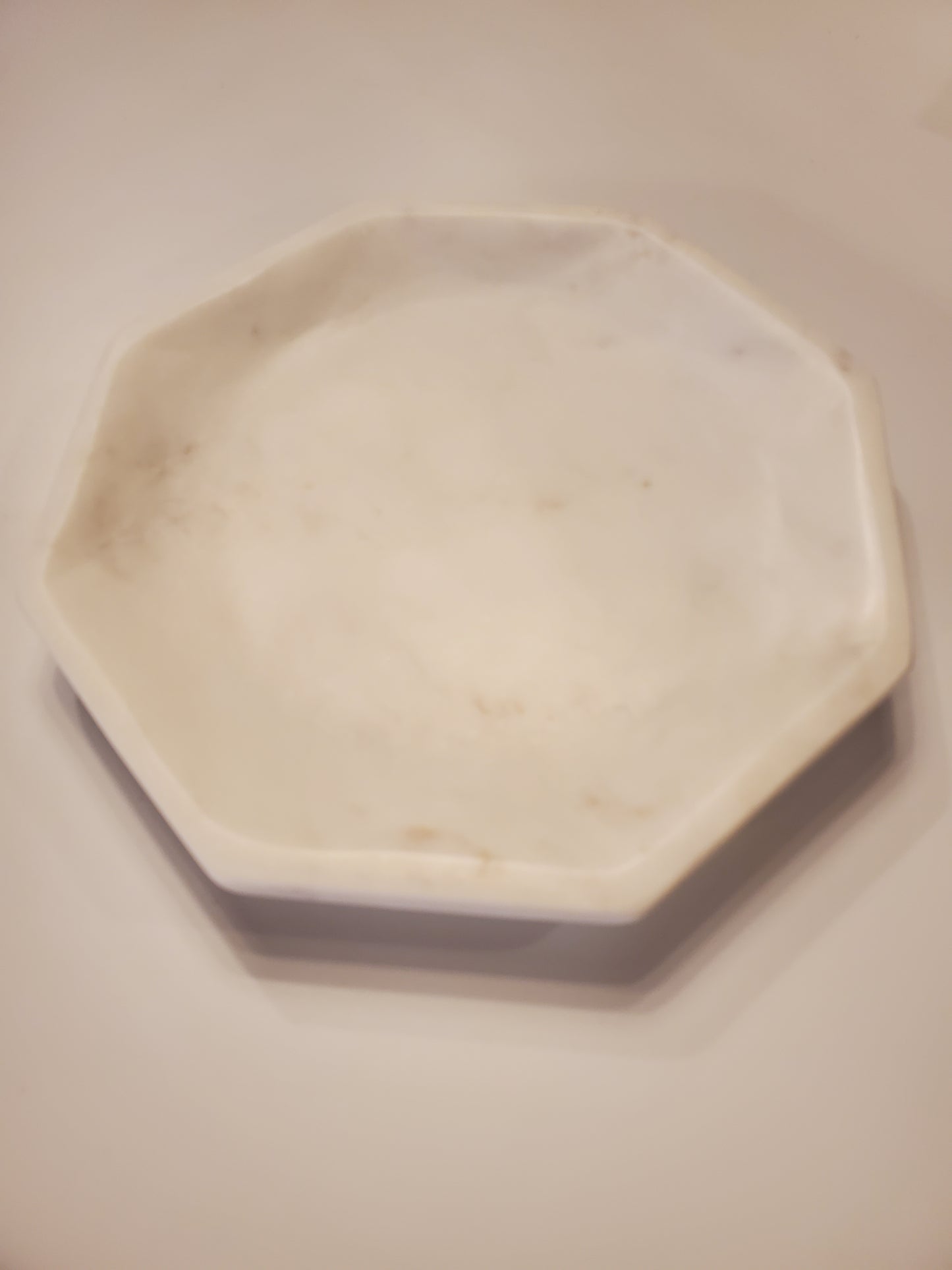 Marble octagon plate