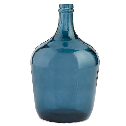 Dark Blue Glass Carafe Bottle