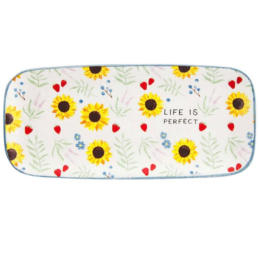 Sunflower “Life is Perfect” Tray