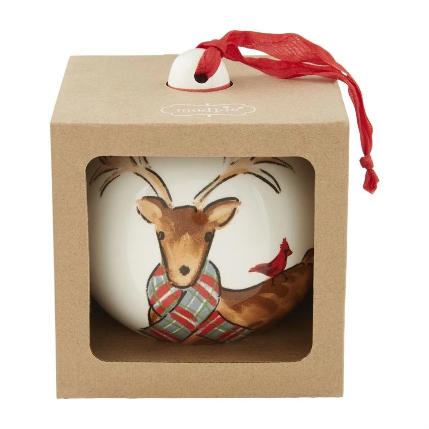 Reindeer Ceramic Ornament