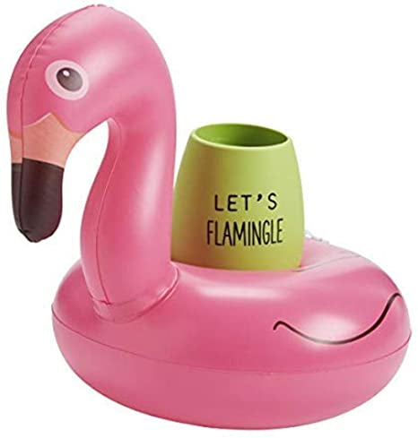 Flamingo Wine Floaty Set