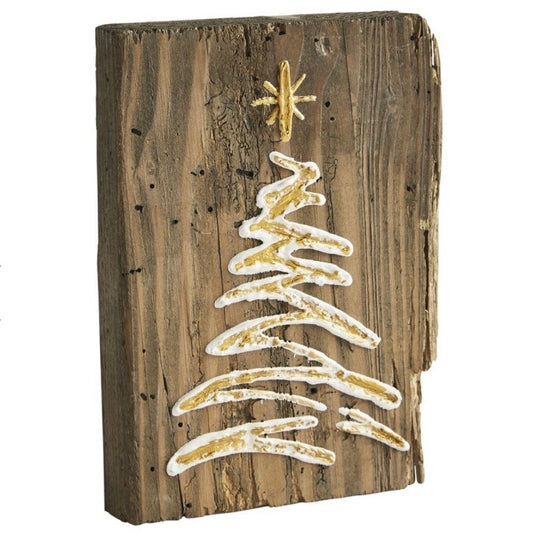 Reclaimed Wood Christmas Tree Plaque