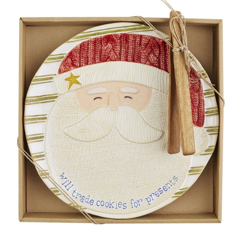 Santa Cookie Platter Set