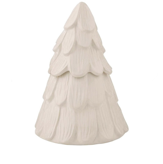 White Christmas Tree Cookie Jar